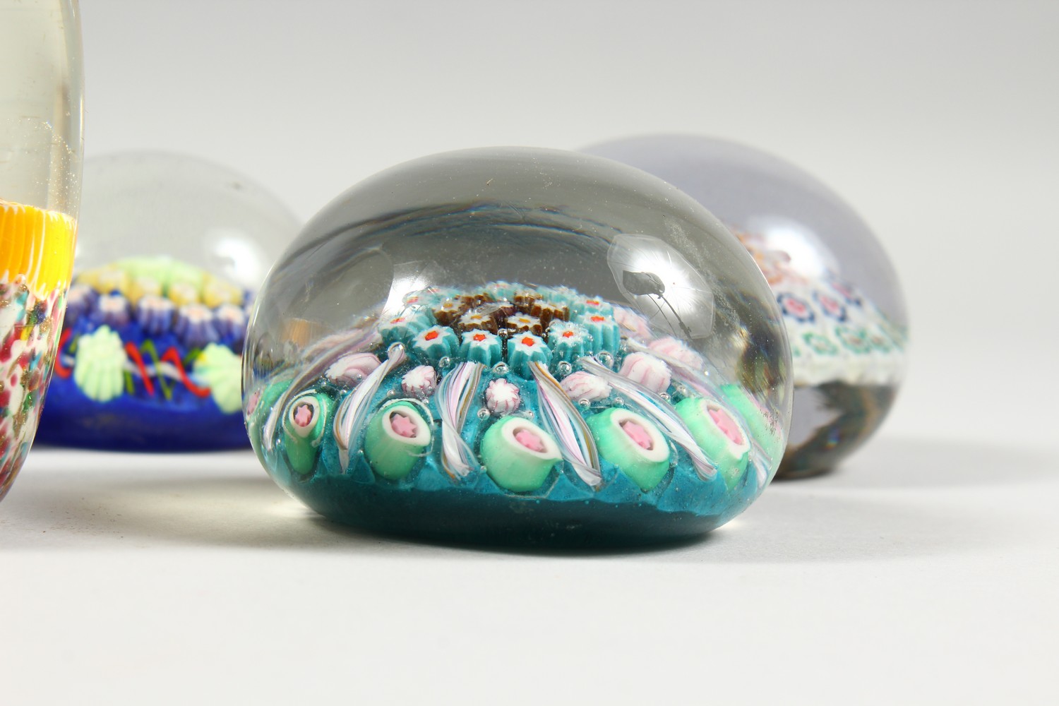 A COLLECTION OF THIRTEEN MILLEFIORI PAPERWEIGHTS. 3ins diameter and smaller. - Image 20 of 25