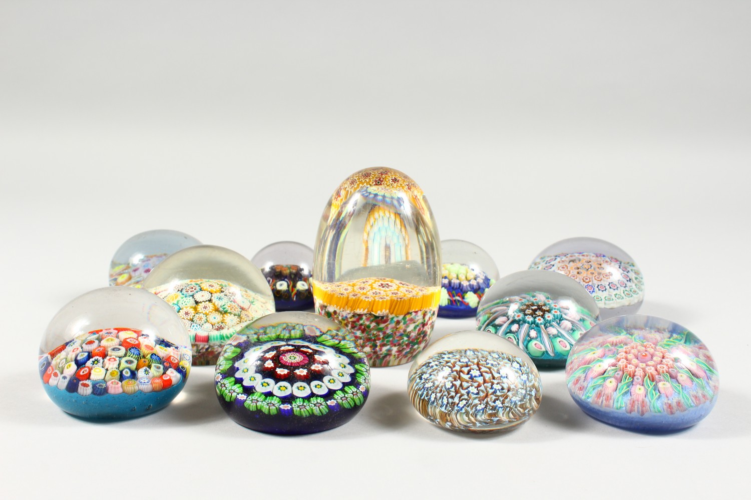 A COLLECTION OF THIRTEEN MILLEFIORI PAPERWEIGHTS. 3ins diameter and smaller. - Image 13 of 25