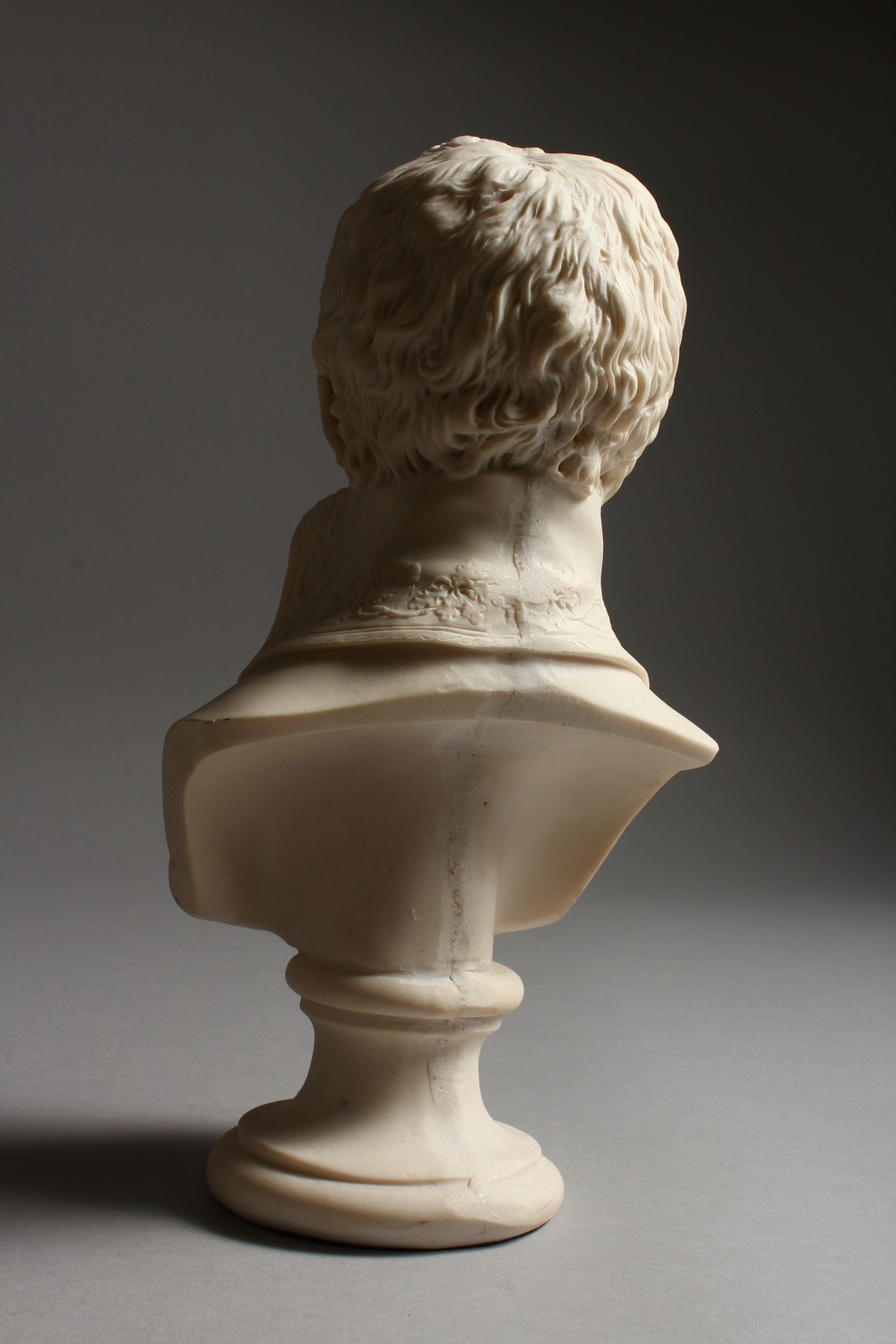 A PARIAN WARE STYLE BUST OF NAPOLEON. 10.5ins high. - Image 5 of 11