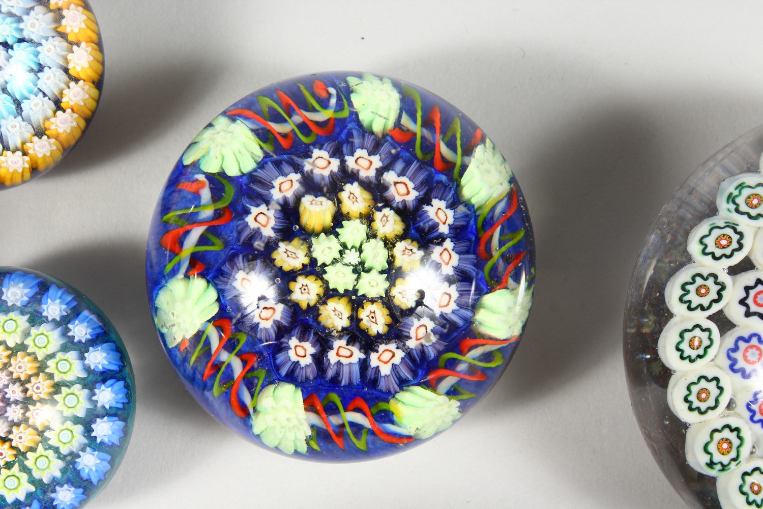 A COLLECTION OF THIRTEEN MILLEFIORI PAPERWEIGHTS. 3ins diameter and smaller. - Image 8 of 25