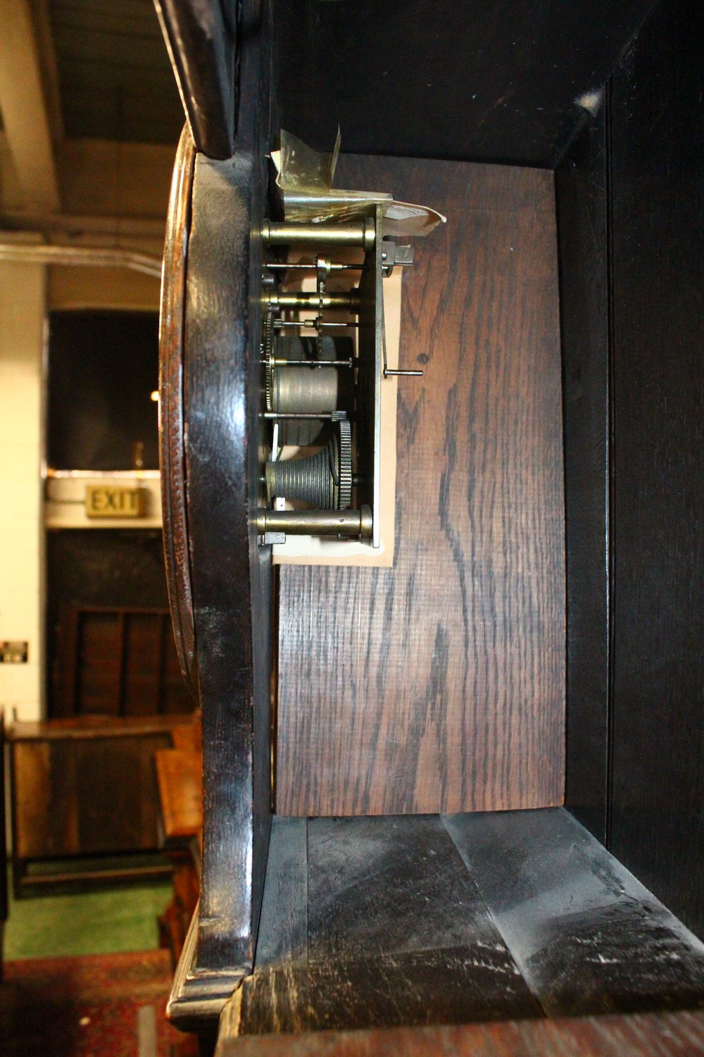 AN 18TH CENTURY OAK DRESSER, the upper section with three shelves and two cupboard doors, fitted - Image 5 of 14