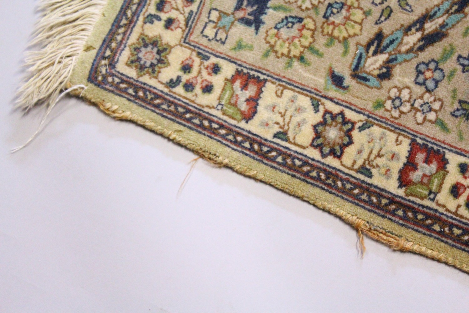 A GOOD PERSIAN CARPET, 20TH CENTURY, beige ground with central floral panel within a similar border. - Image 17 of 24