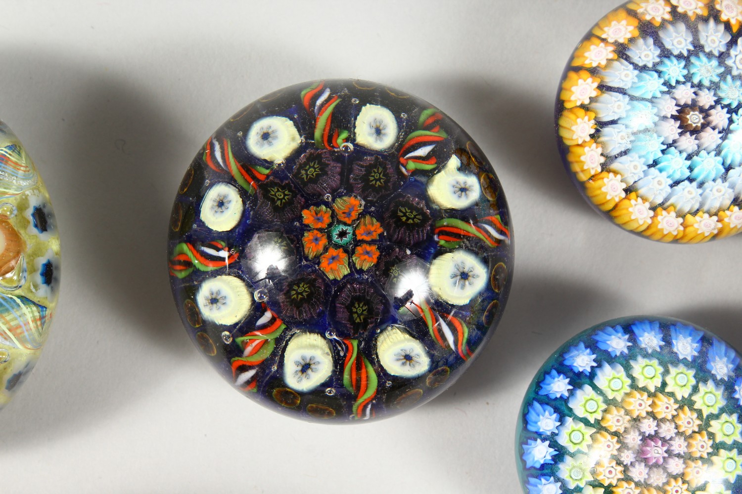 A COLLECTION OF THIRTEEN MILLEFIORI PAPERWEIGHTS. 3ins diameter and smaller. - Image 10 of 25