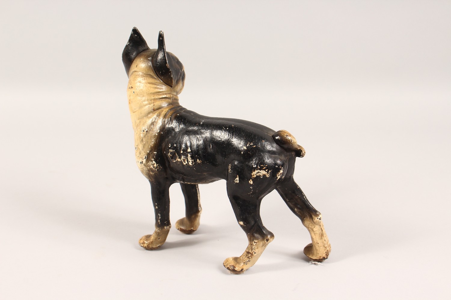 A CAST IRON FRENCH BULLDOG DOORSTOP. 9ins long. - Image 2 of 2