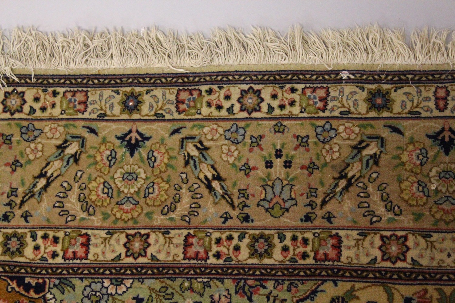 A GOOD PERSIAN CARPET, 20TH CENTURY, beige ground with central floral panel within a similar border. - Image 10 of 24