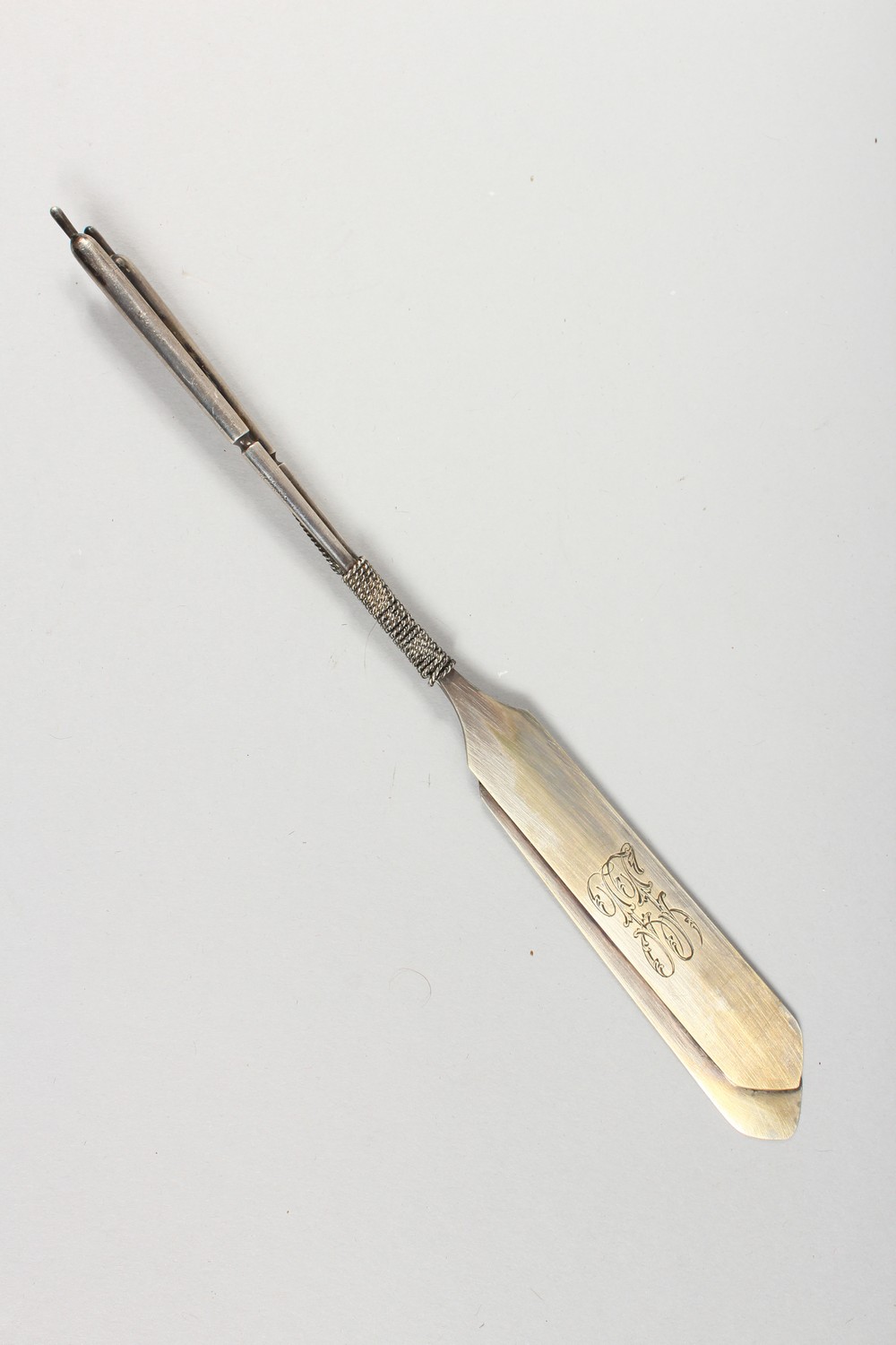 AN UNUSUAL RUSSIAN SILVER LETTER OPENER, modelled as a pair of oars, boxed. 9.5ins long. - Image 2 of 13