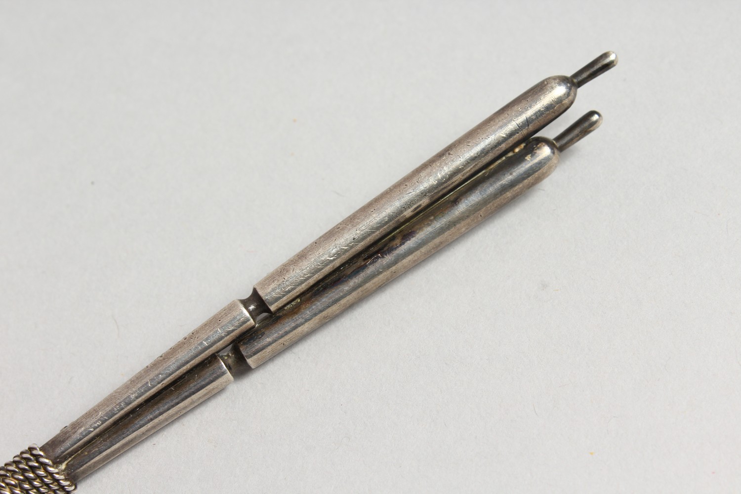 AN UNUSUAL RUSSIAN SILVER LETTER OPENER, modelled as a pair of oars, boxed. 9.5ins long. - Image 6 of 13