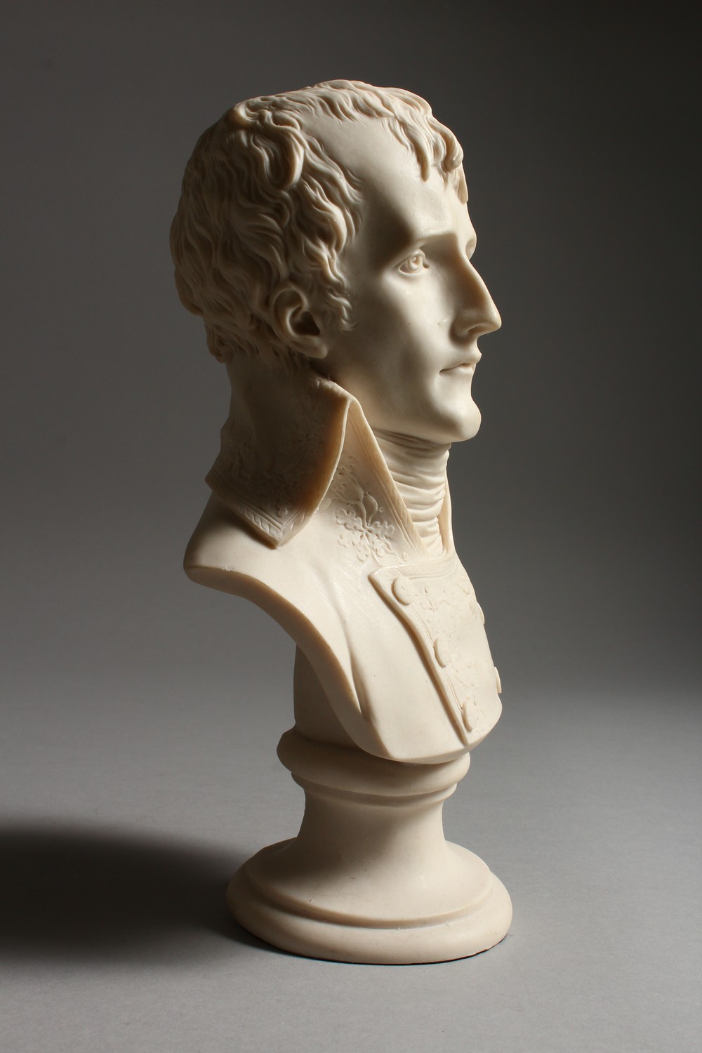 A PARIAN WARE STYLE BUST OF NAPOLEON. 10.5ins high. - Image 7 of 11