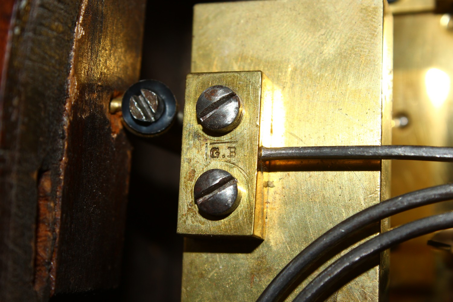 A 19TH CENTURY MAX LANCET TOP ROSEWOOD MANTLE CLOCK, the enamel dial, showing Arabic numerals, - Image 17 of 20