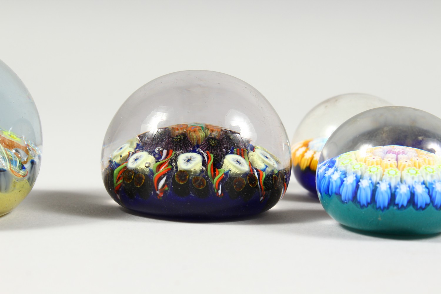 A COLLECTION OF THIRTEEN MILLEFIORI PAPERWEIGHTS. 3ins diameter and smaller. - Image 22 of 25