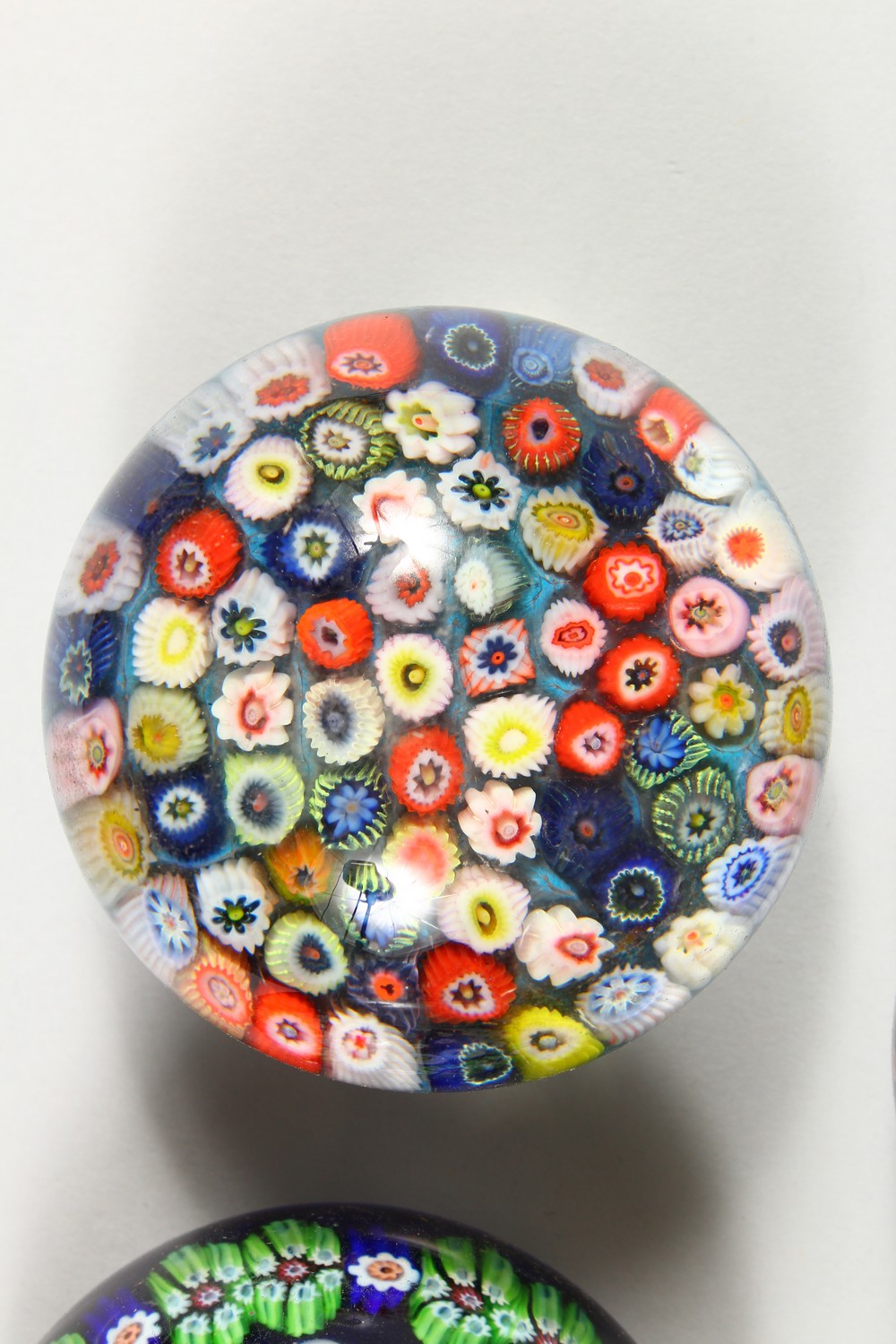 A COLLECTION OF THIRTEEN MILLEFIORI PAPERWEIGHTS. 3ins diameter and smaller. - Image 2 of 25