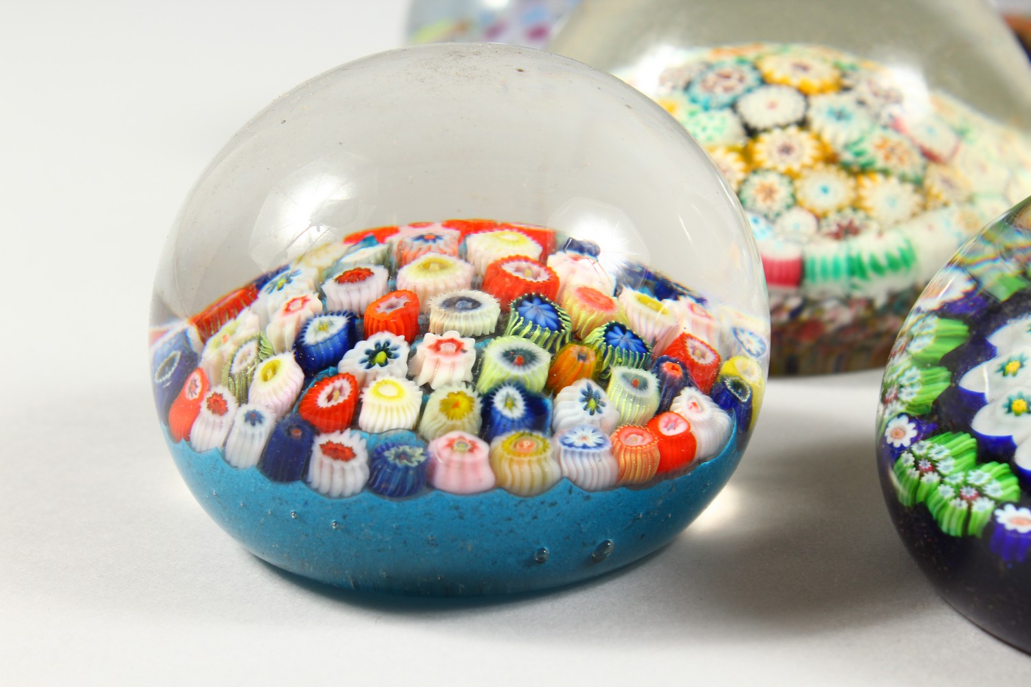 A COLLECTION OF THIRTEEN MILLEFIORI PAPERWEIGHTS. 3ins diameter and smaller. - Image 14 of 25