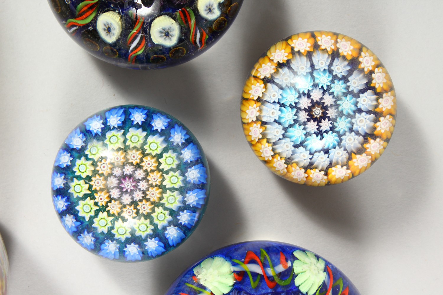 A COLLECTION OF THIRTEEN MILLEFIORI PAPERWEIGHTS. 3ins diameter and smaller. - Image 9 of 25