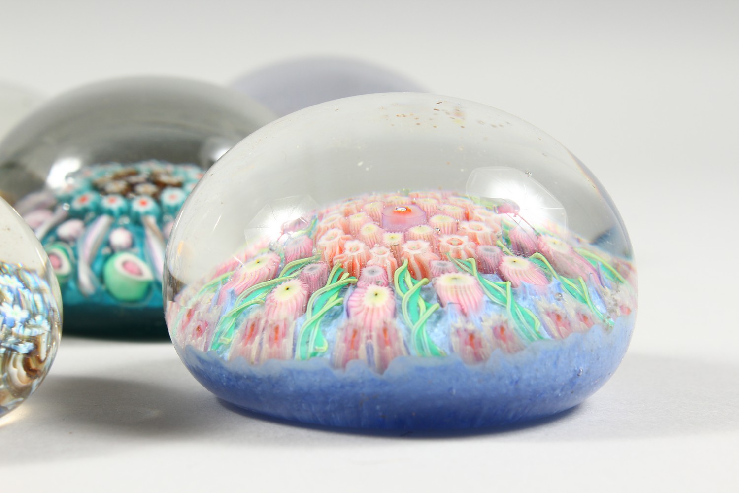 A COLLECTION OF THIRTEEN MILLEFIORI PAPERWEIGHTS. 3ins diameter and smaller. - Image 17 of 25