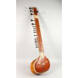 AN INDIAN SITAR. 48ins long.