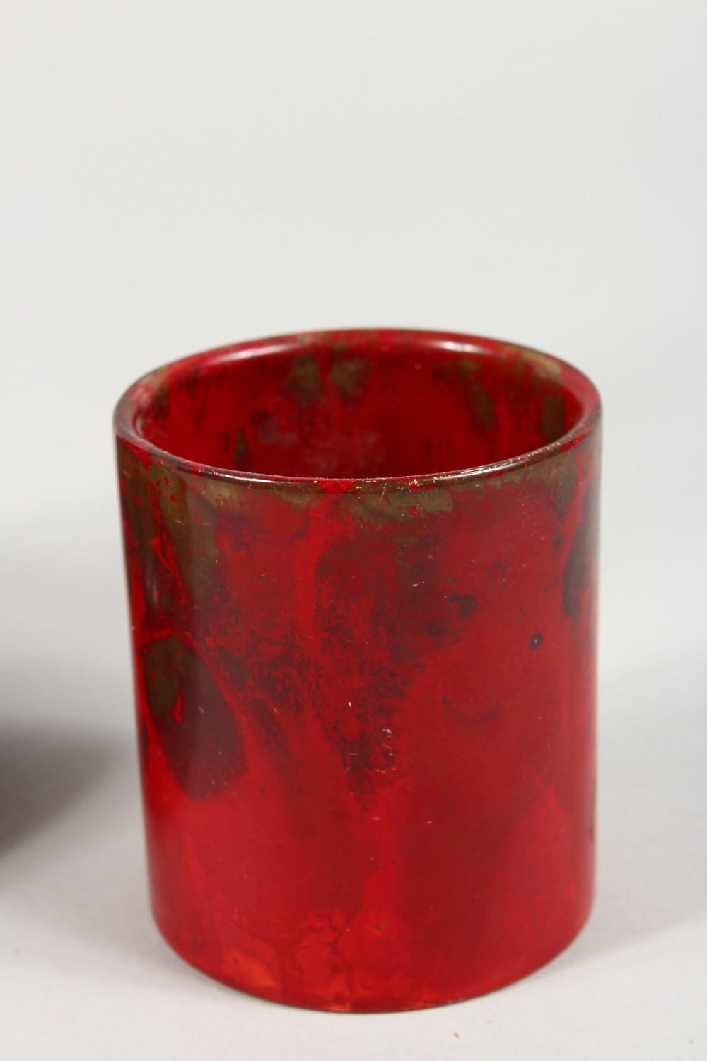 E. R. WILKES, A RED LUSTRE GLAZED VASE, with narrow neck and broad base, signed and dated 1923; - Image 6 of 9