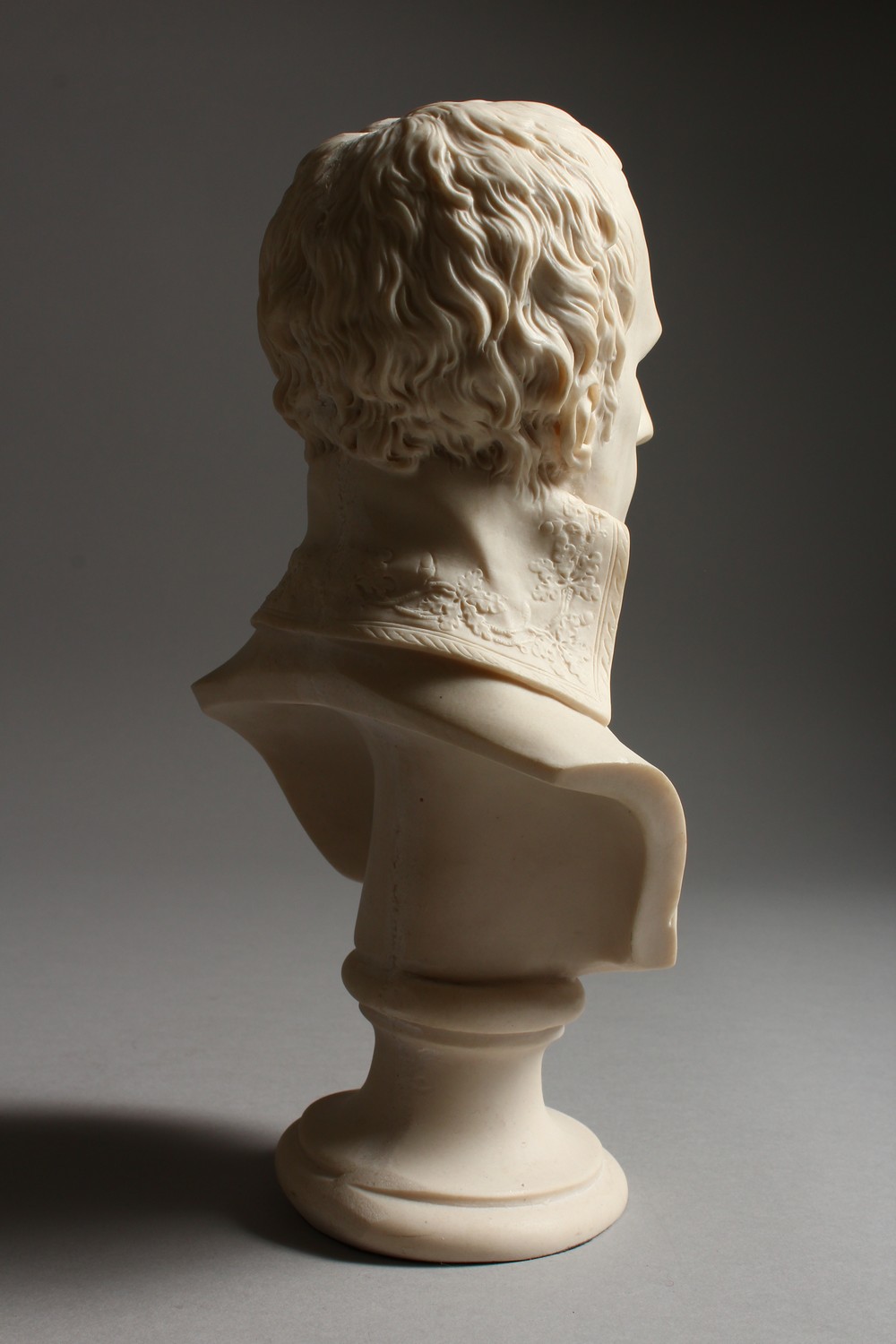 A PARIAN WARE STYLE BUST OF NAPOLEON. 10.5ins high. - Image 6 of 11