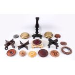 A MIXED LOT OF 15 19TH / 20TH CENTURY CHINESE CARVED AND PIERCED HARDWOOD STANDS, various styles,