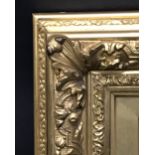19th Century English School. A Fine Gilt Barbizon Style Composition Frame, with inset glass, 8" x