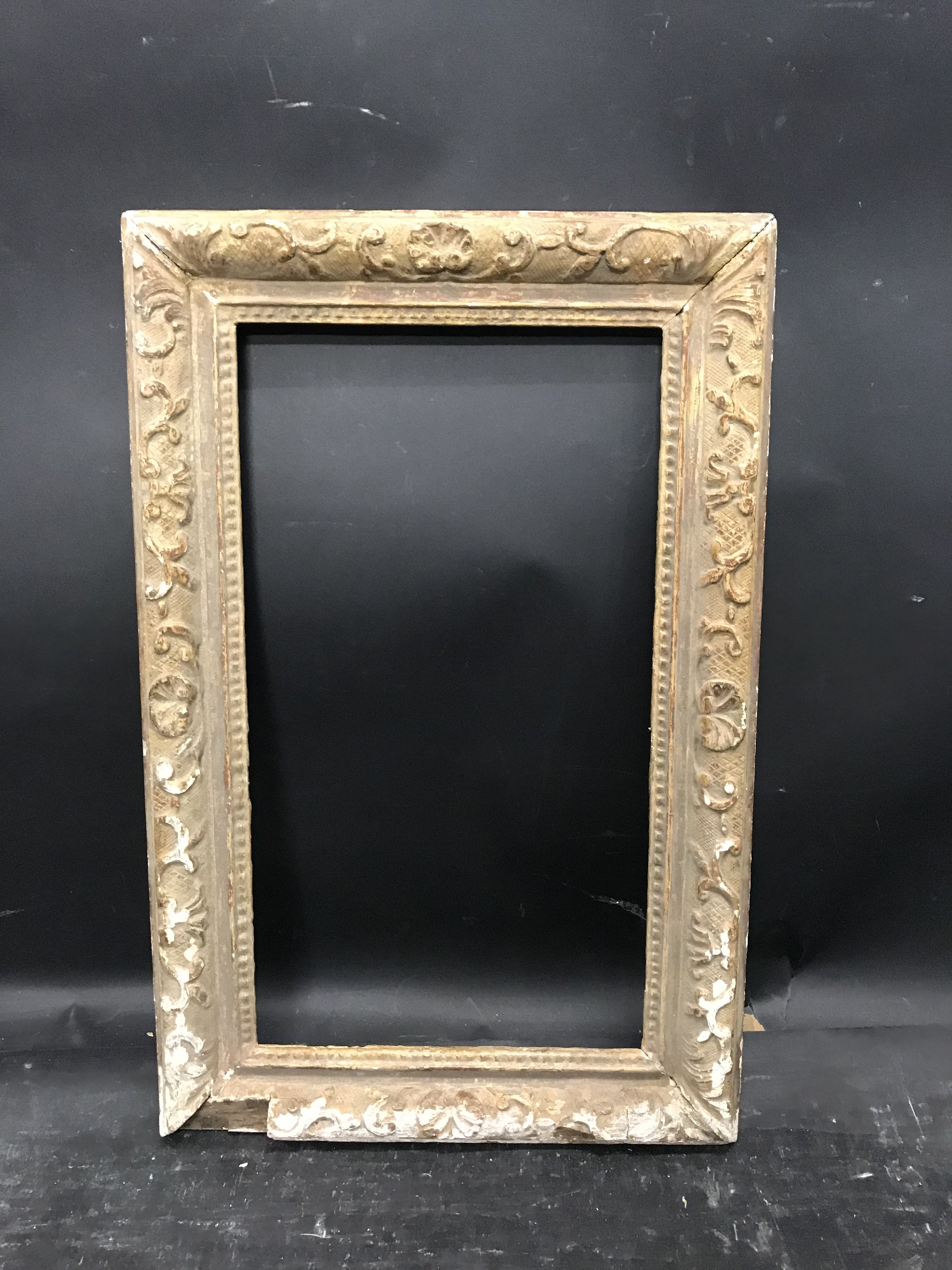 18th Century French School. A Louis Style Carved Giltwood Frame, 15.5" x 9". - Image 2 of 3