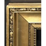 20th Century Continental School. A Hollow Gilt Composition Frame, 36" x 19".