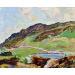 William MacTaggart (1903-1981) British. A Mountainous River Landscape, Oil on Board, Signed and