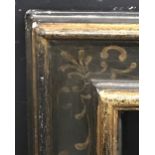 20th Century English School. A Gilt and Painted Plate Frame, 31.5" x 21", together with a Black