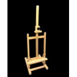 A... Bruno (20th Century) British. A Pine Easel, H 19.75" x W 11" x D 13", and a Dark Wood Easel