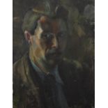 Geoffrey Underwood (1927-2000) British. Portrait of a Man, Oil on Board, Unframed, 17" x 12.5".