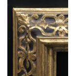 20th Century Spanish School. A Gilt and Black Painted Frame, 26" x 19.25".