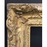 18th Century English School. A Carved Giltwood Frame, with Swept Centres and Corners, 50" x 40", and