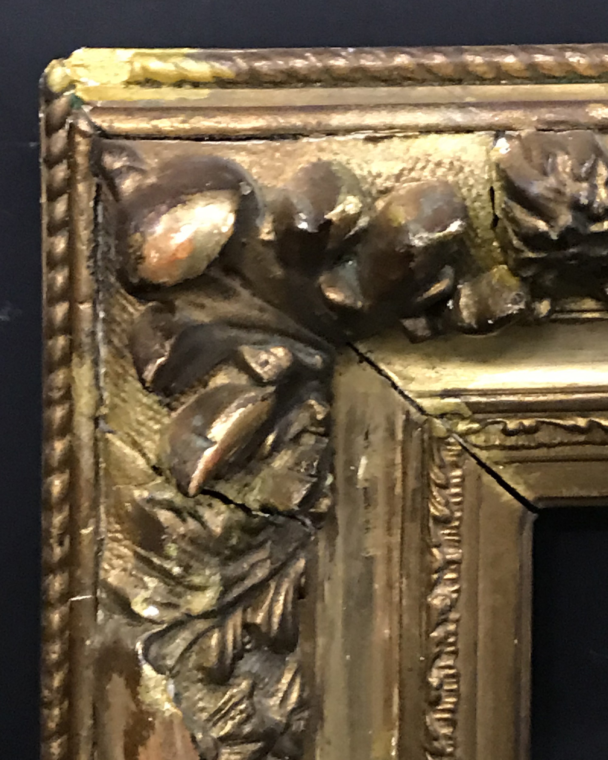 19th Century French School. A Gilt Composition Frame, in the Brabazon Style, 16.25" x 13".