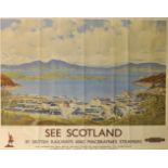 After Alasdair Macfarlane (1902-1960) British. "See Scotland, Oban, The Road to the Isles", A