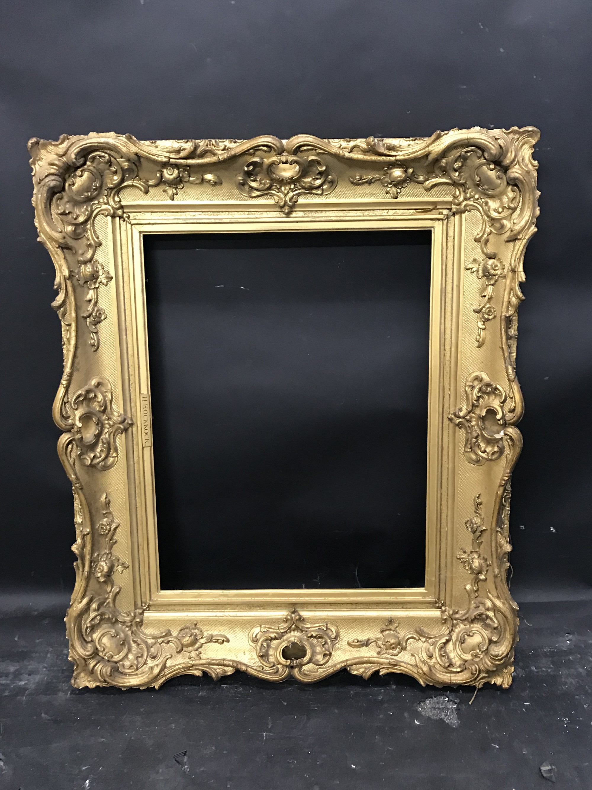 19th Century English School. A Gilt Composition Frame, with Swept Centers and Corners, 20.5" x 15. - Image 2 of 3