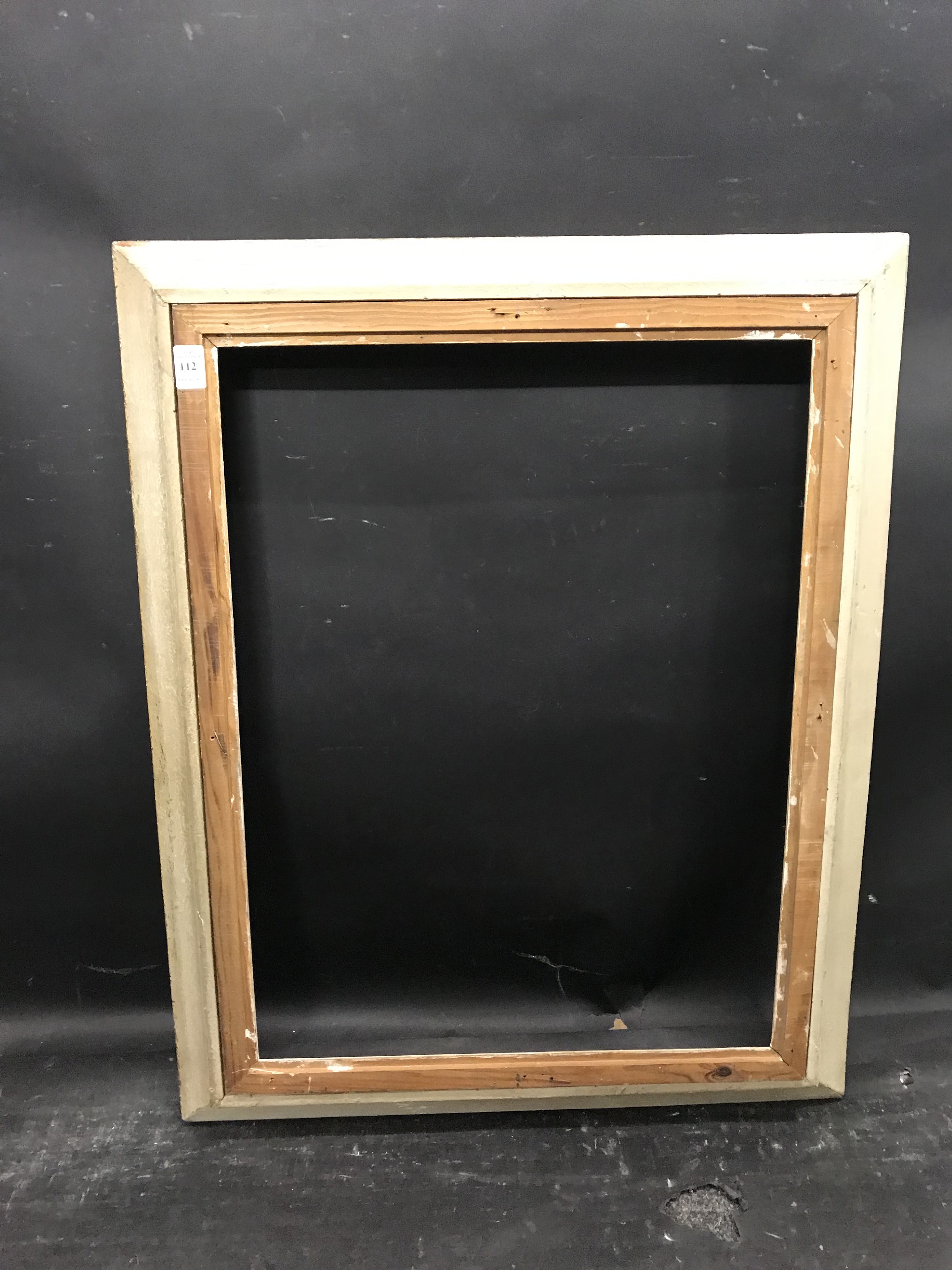 20th Century French School. A Carved Wood Painted Frame, 24" x 18". - Image 3 of 3