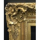 19th Century English School. A Fine Gilt Composition Frame, with Swept and Pierced Centres and