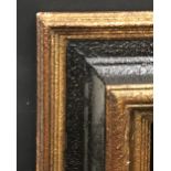 20th Century European School. A Gilt and Black Composition Frame, 25.5" x 23.5".