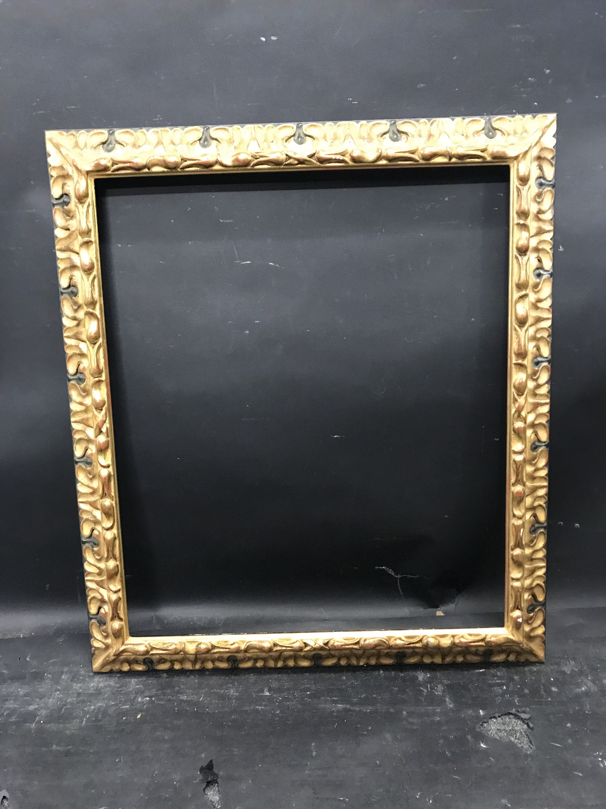 20th Century Italian School. A Gilt and Painted Frame, 24" x 20.5". - Image 2 of 3