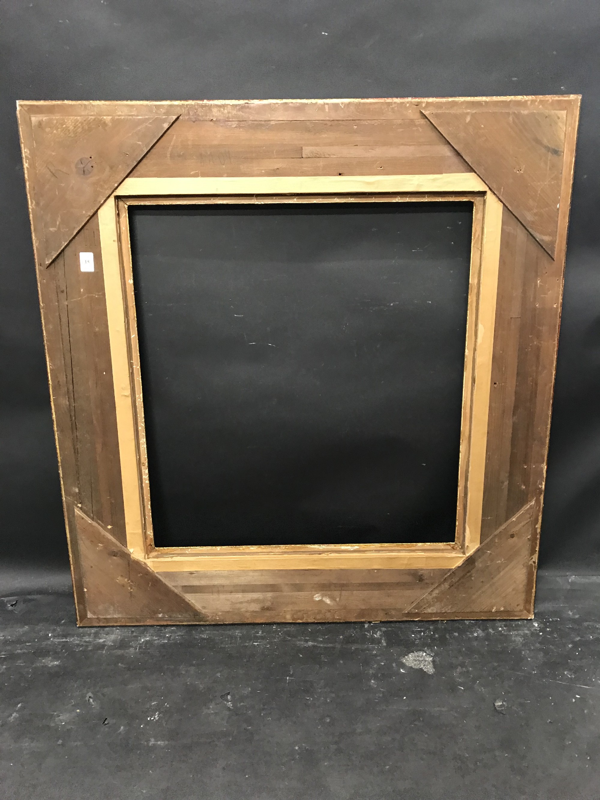 20th Century European School. A Gilt and Black Composition Frame, 25.5" x 23.5". - Image 3 of 3