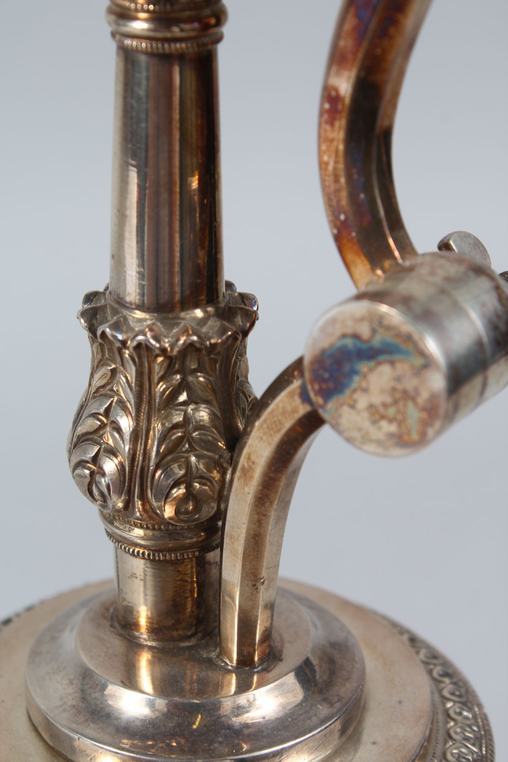 A FINE 19TH CENTURY INDIAN SILVER HUQQA BASE, 31cm high ( base alone ). - Image 11 of 11