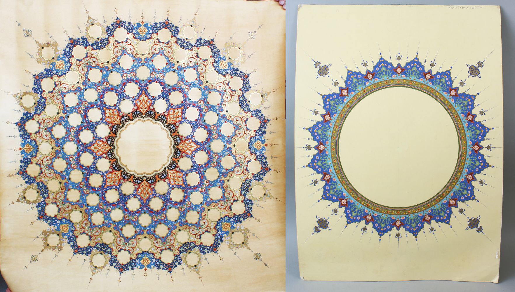 TWO UNFRAMED IRANIAN PICTURES (2).