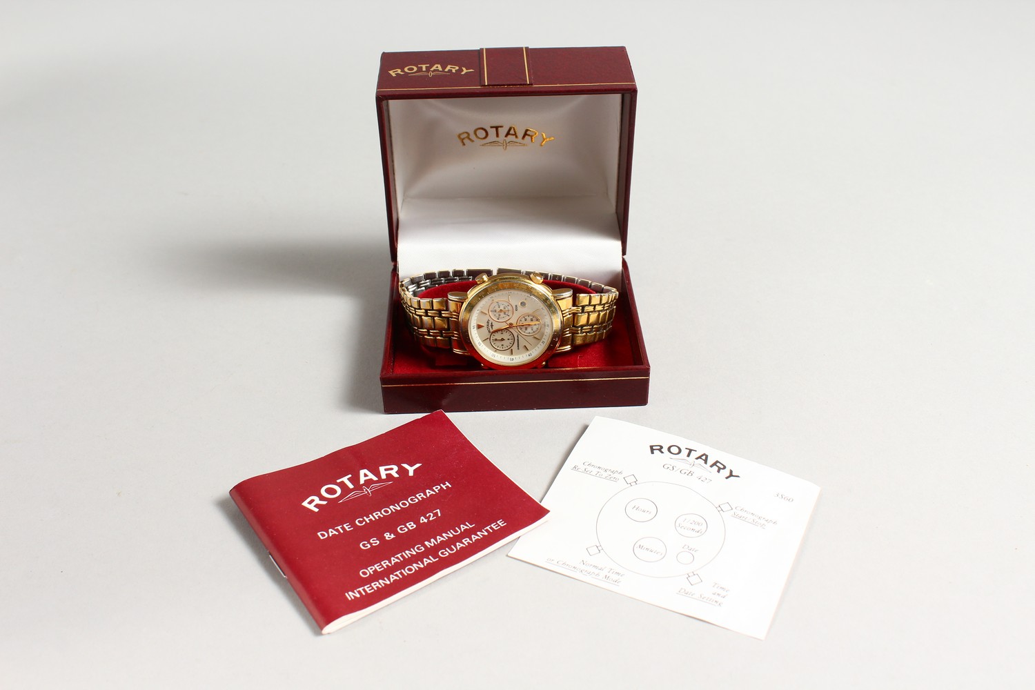 ROTARY, a gentleman's chronograph style wristwatch, boxed. - Image 7 of 8