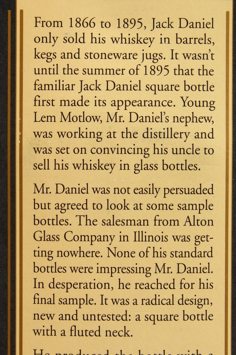 JACK DANIEL'S, 1895 Replica Bottle, boxed. - Image 5 of 6