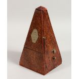 A MAHOGANY CASE METRONOME.