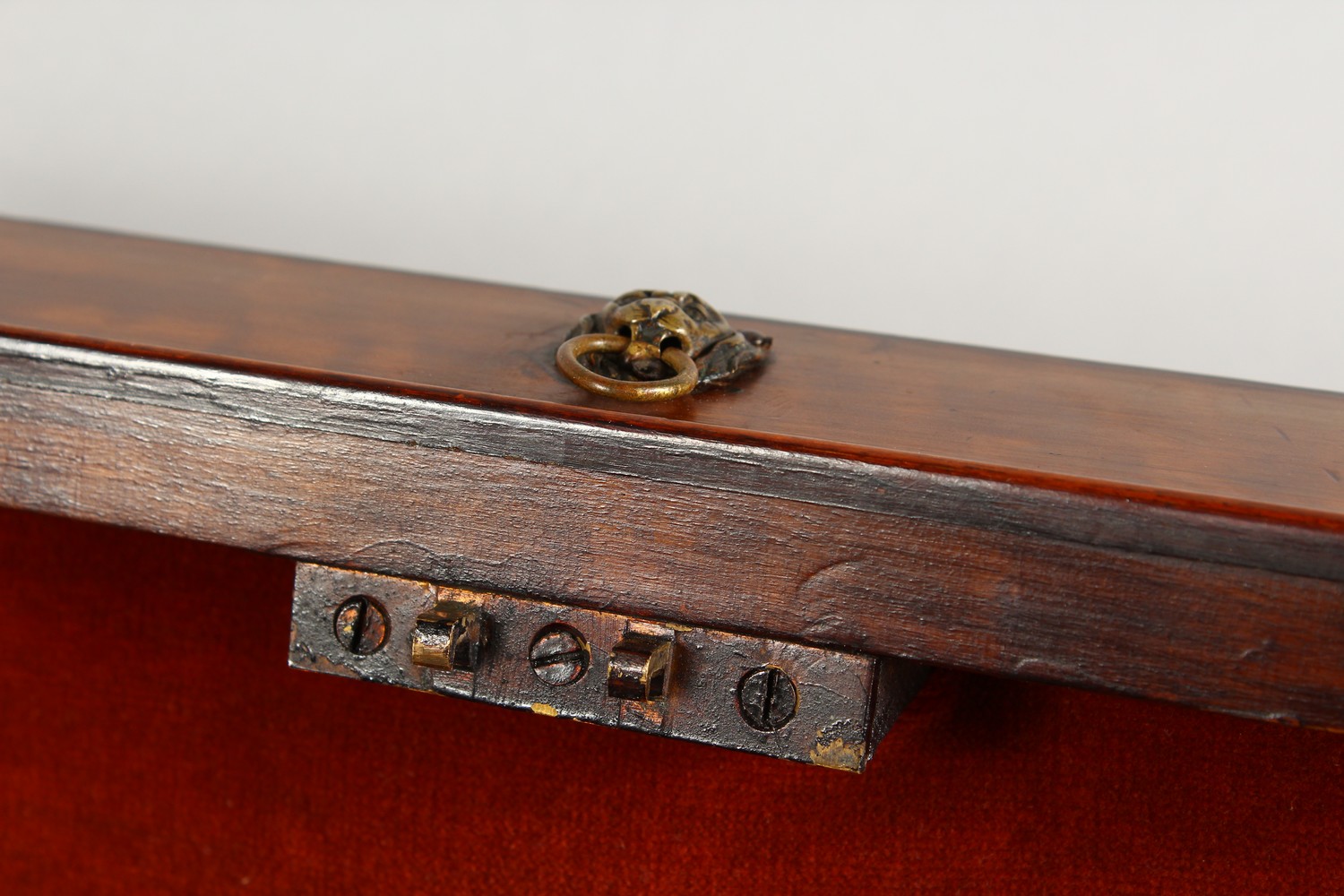 A GOOD REGENCY MAHOGANY MINIATURE CELLARETTE, probably an apprentice piece, of sarcophagus form, - Image 11 of 12