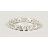 AN 18CT WHITE GOLD DIAMOND SET FULL ETERNITY RING of 3.2CTS.