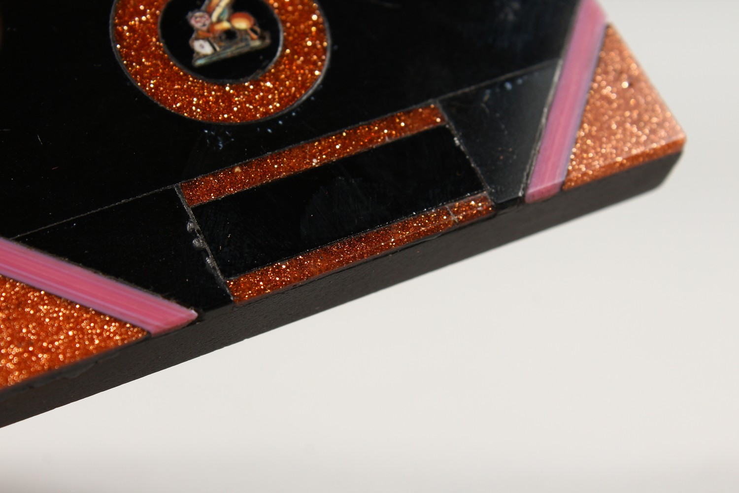 A MICRO MOSAIC AND GOLDSTONE PAPERWEIGHT. 3ins x 2ins. - Image 3 of 4