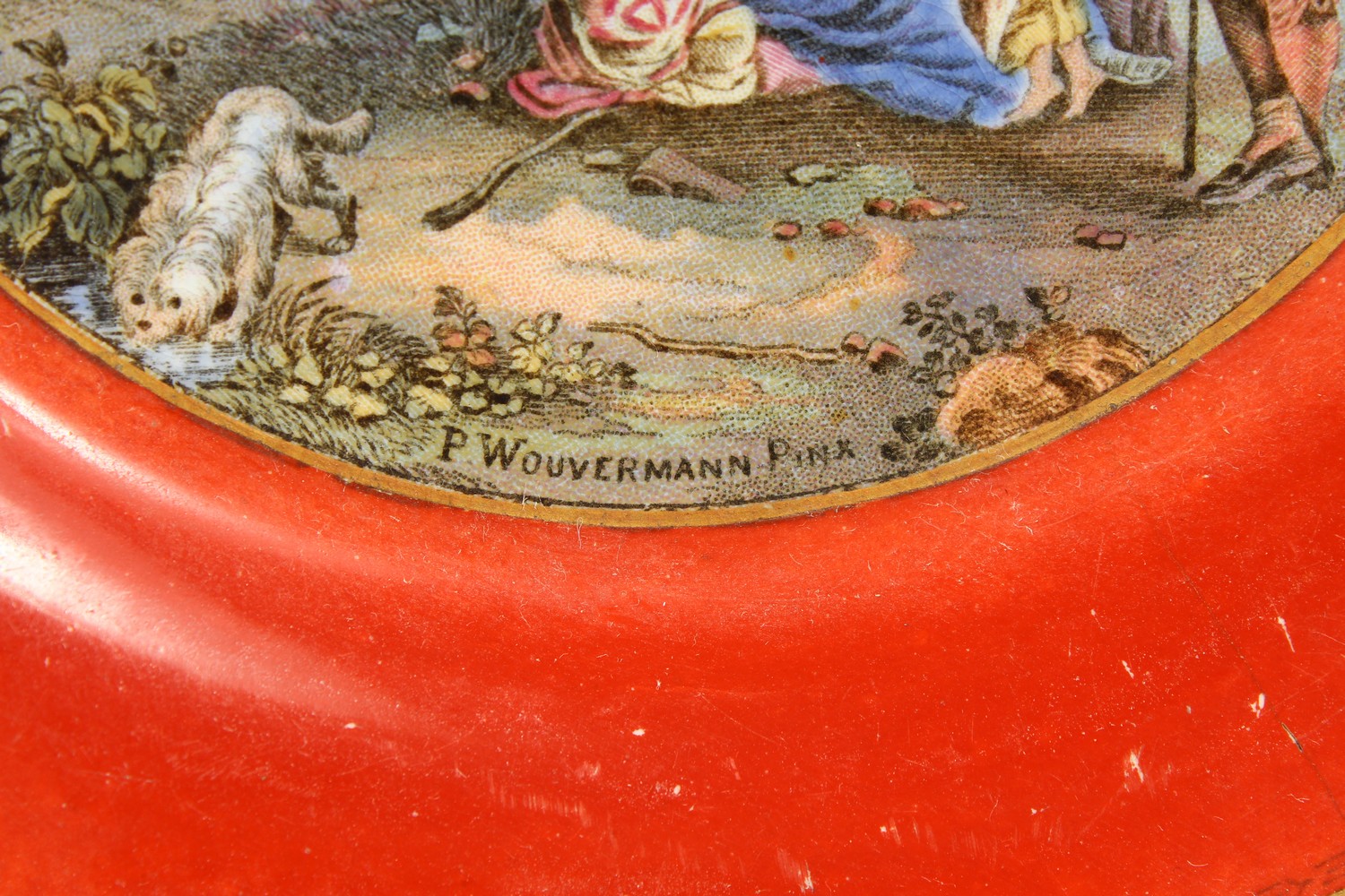 A SET OF THREE PLATES, "I Sell You My Boy" and two scenes after Wouwerman. 7ins diameter. - Image 3 of 10