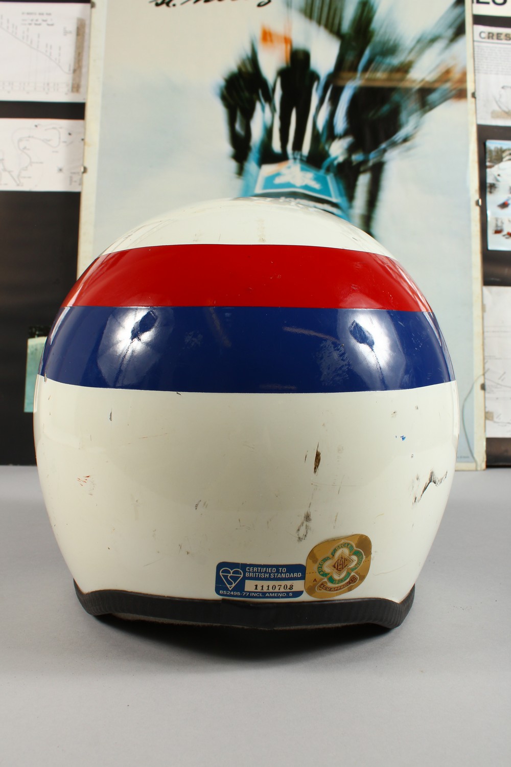 A CENTURION "TEAM FIREBIRD" CRASH HELMET, as used on the Cresta Run at St Moritz; together with - Image 3 of 15