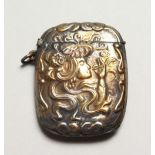 AN ART NOUVEAU STYLE VESTA CASE.